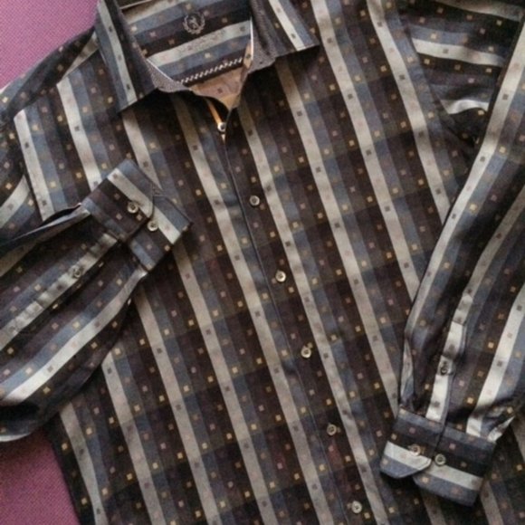 BUGATCHI UOMO Men's Classic Fit Long Sleeve Button Down - Picture 5 of 8